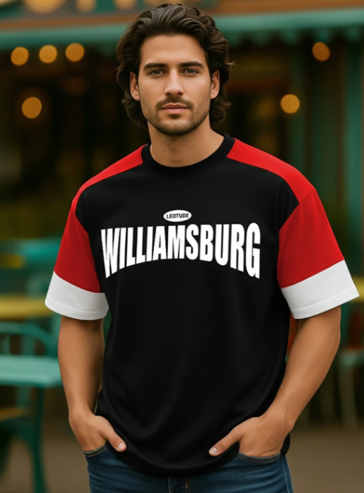 Men Signature Round Neck Cotton T-Shirt - Style 2
