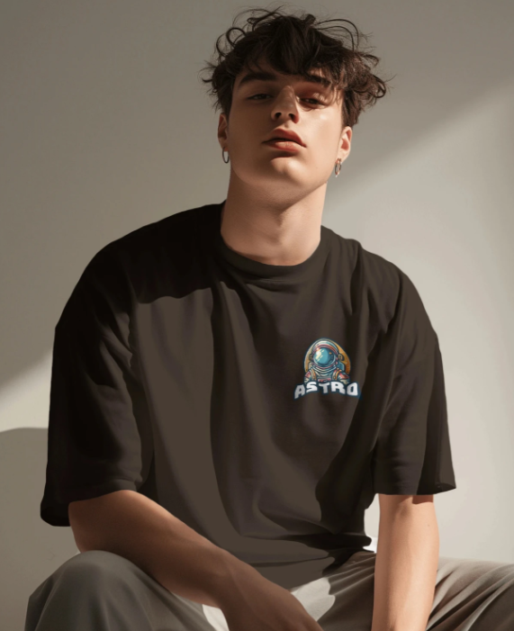 Men Urban Round Neck Cotton T-Shirt - Style 2