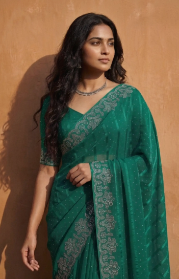 Women Chiffon Party Saree