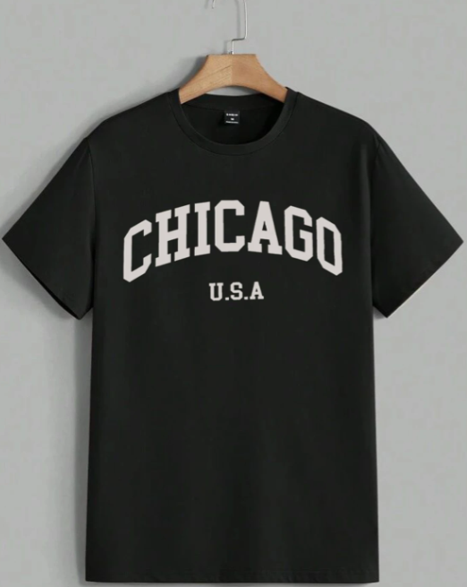Men Active Round Neck Cotton T-Shirt - Style 5