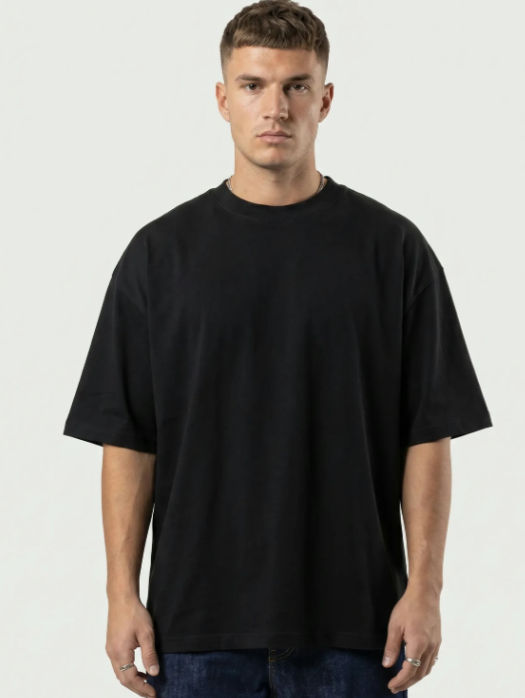 Men Urban Round Neck Cotton T-Shirt - Style 5