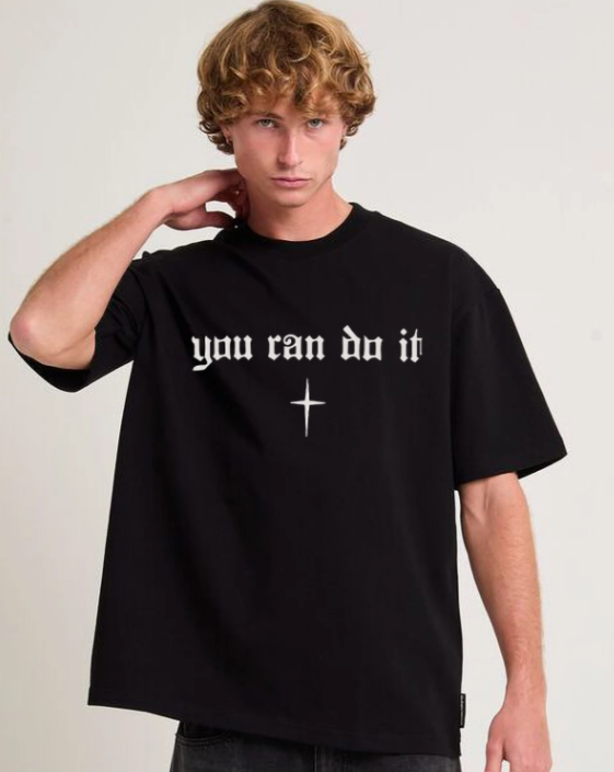 Men Signature Round Neck Cotton T-Shirt - Style 5