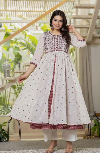 Women Layered Anarkali Kurti