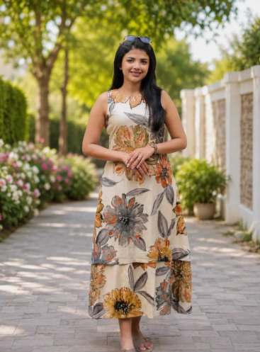 Women Floral Print A-Line Kurta