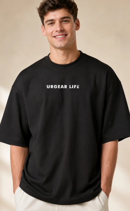 Men Urban Round Neck Cotton T-Shirt - Style 4
