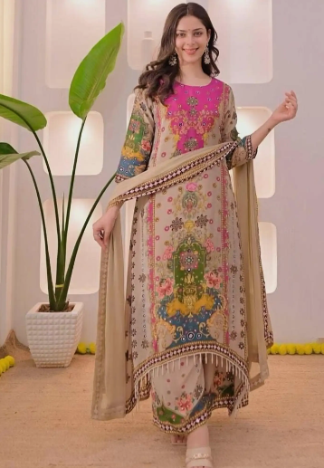 Women Printed Kurta Set - Multicolour