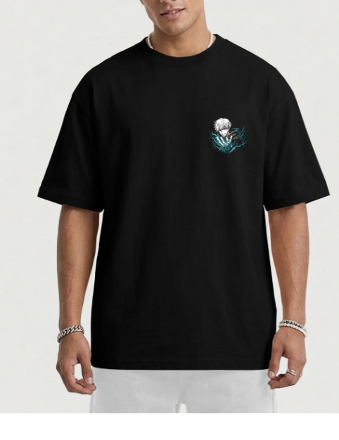 Men Signature Round Neck Cotton T-Shirt - Style 4