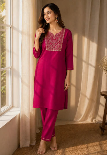 Women Embroidered Kurti