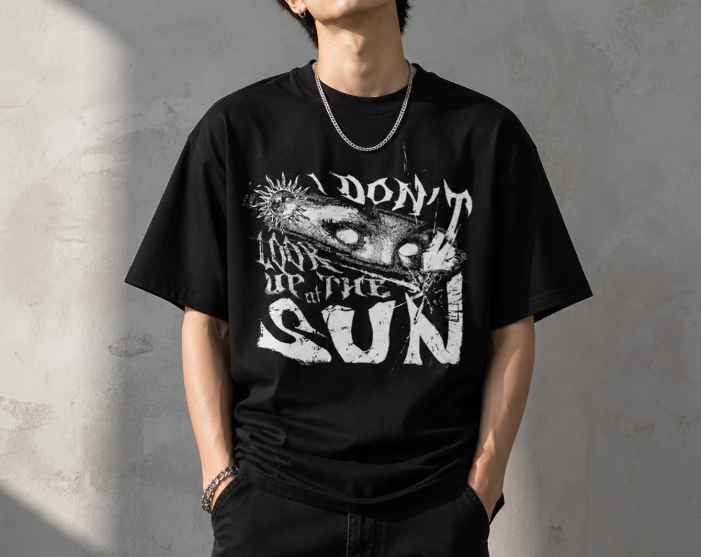 Men Urban Round Neck Cotton T-Shirt