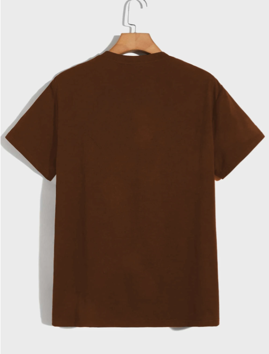 Men Classic Round Neck Cotton T-Shirt - Style 3