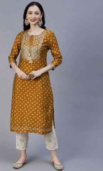 Women Rayon Printed Kurti