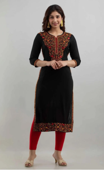 Women Viscose A-Line Kurti
