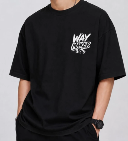Men Signature Round Neck Cotton T-Shirt - Style 3