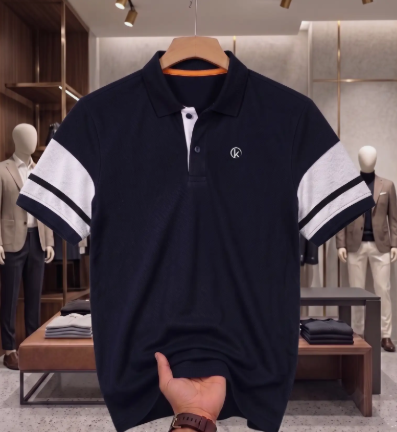 Men Urban Pique Cotton Polo T-Shirt - Style 2