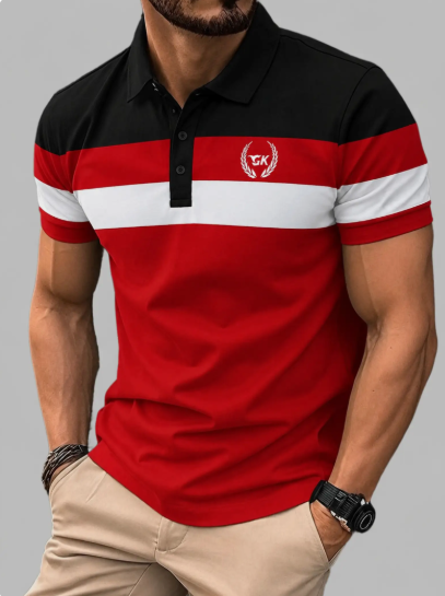Men Classic Pique Cotton Polo T-Shirt - Style 2