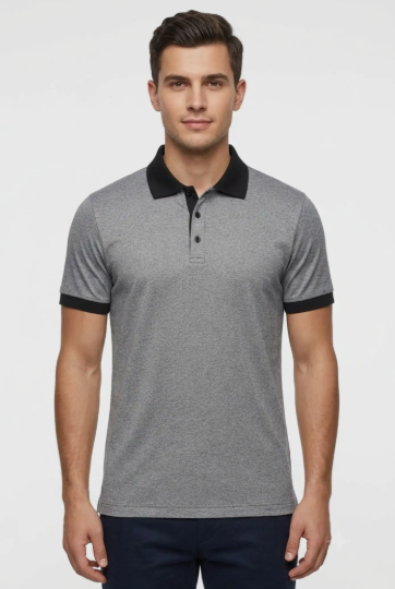 Men Active Pique Cotton Polo T-Shirt - Style 2