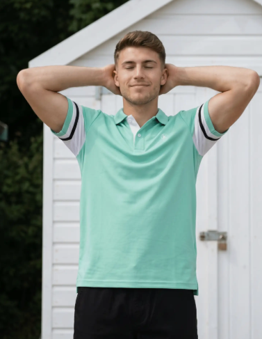 Men Active Pique Cotton Polo T-Shirt - Style 2