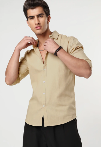 Men Urban Cotton Casual Shirt - Style 6
