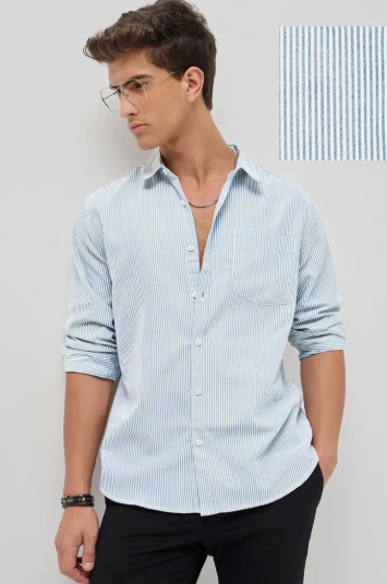 Men Urban Cotton Casual Shirt - Style 6