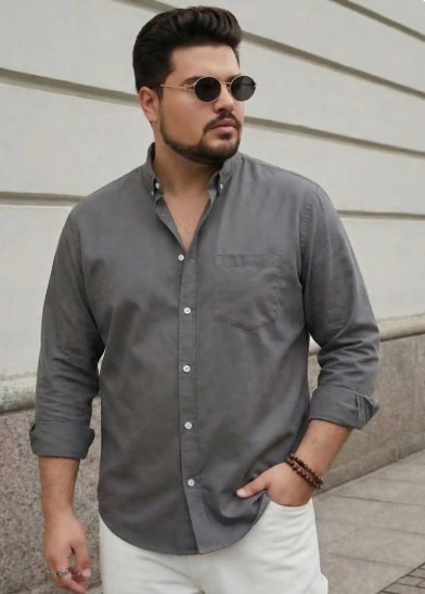 Men Urban Cotton Casual Shirt - Style 3