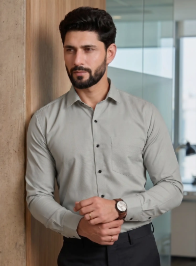 Men Active Slim Fit Formal Shirt - Style 6