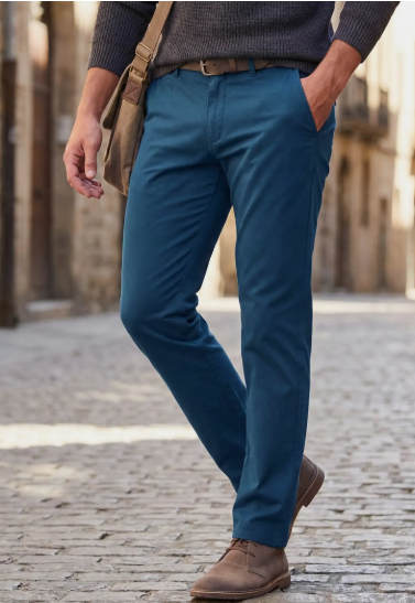 Men Urban Slim Fit Chino Trousers - Style 4