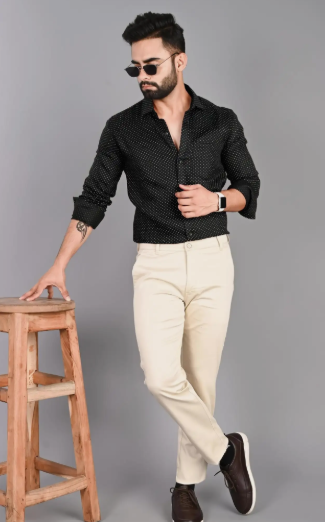 Men Active Slim Fit Chino Trousers - Style 6