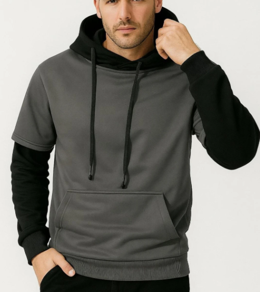 Men Heritage Fleece Pullover Hoodie - Style 2