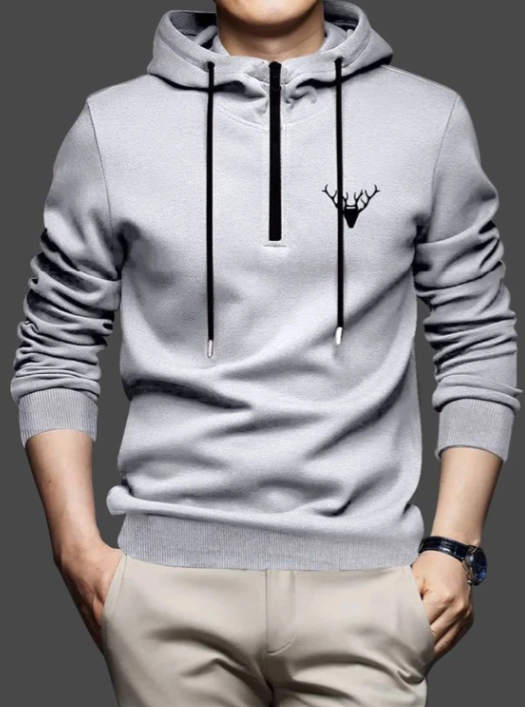 Men Modern Fleece Pullover Hoodie