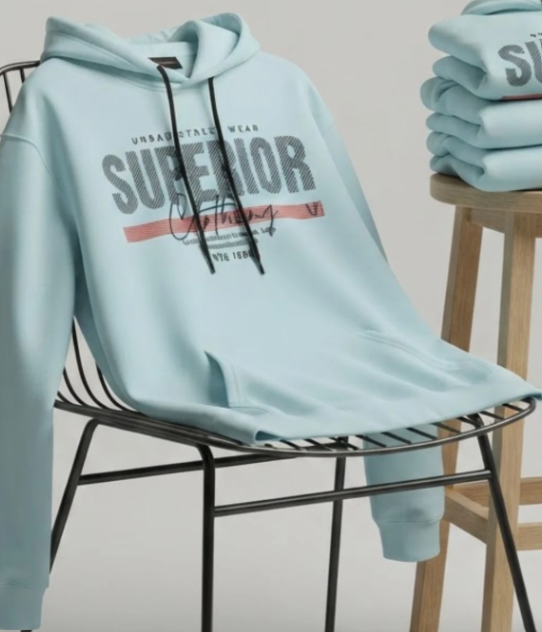 Men Modern Fleece Pullover Hoodie