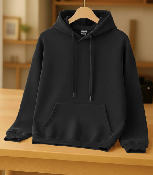 Men Essential Fleece Pullover Hoodie