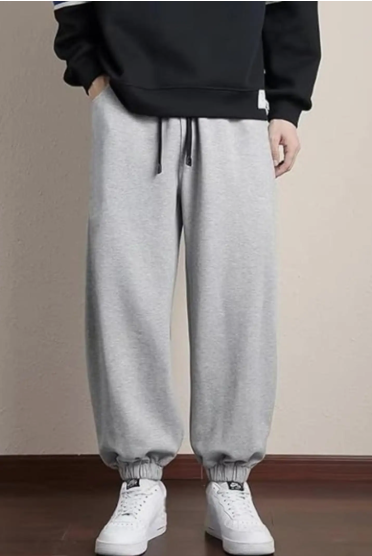 Men Ribbed-Cuff Joggers