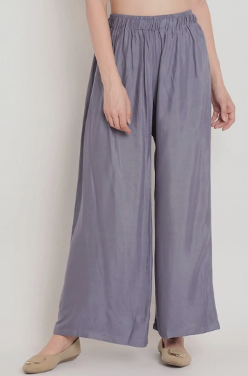 Sera Women Wide Leg Solid Palazzos - Style 3