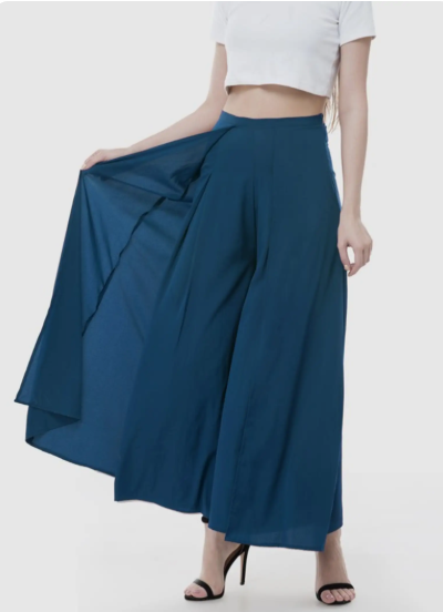 Sera Women Wide Leg Solid Palazzos