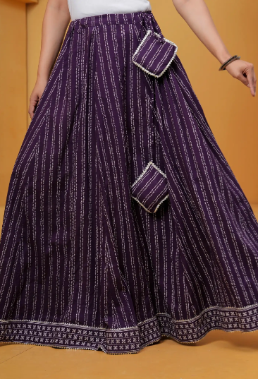 & Printed Wrap-Around Maxi Pure Cotton Skirt - Style 5