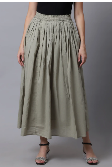 Ethnic Print Wrap-Around Maxi Skirt - Style 8