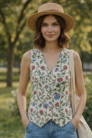 Crop Waistcoat - Style 2